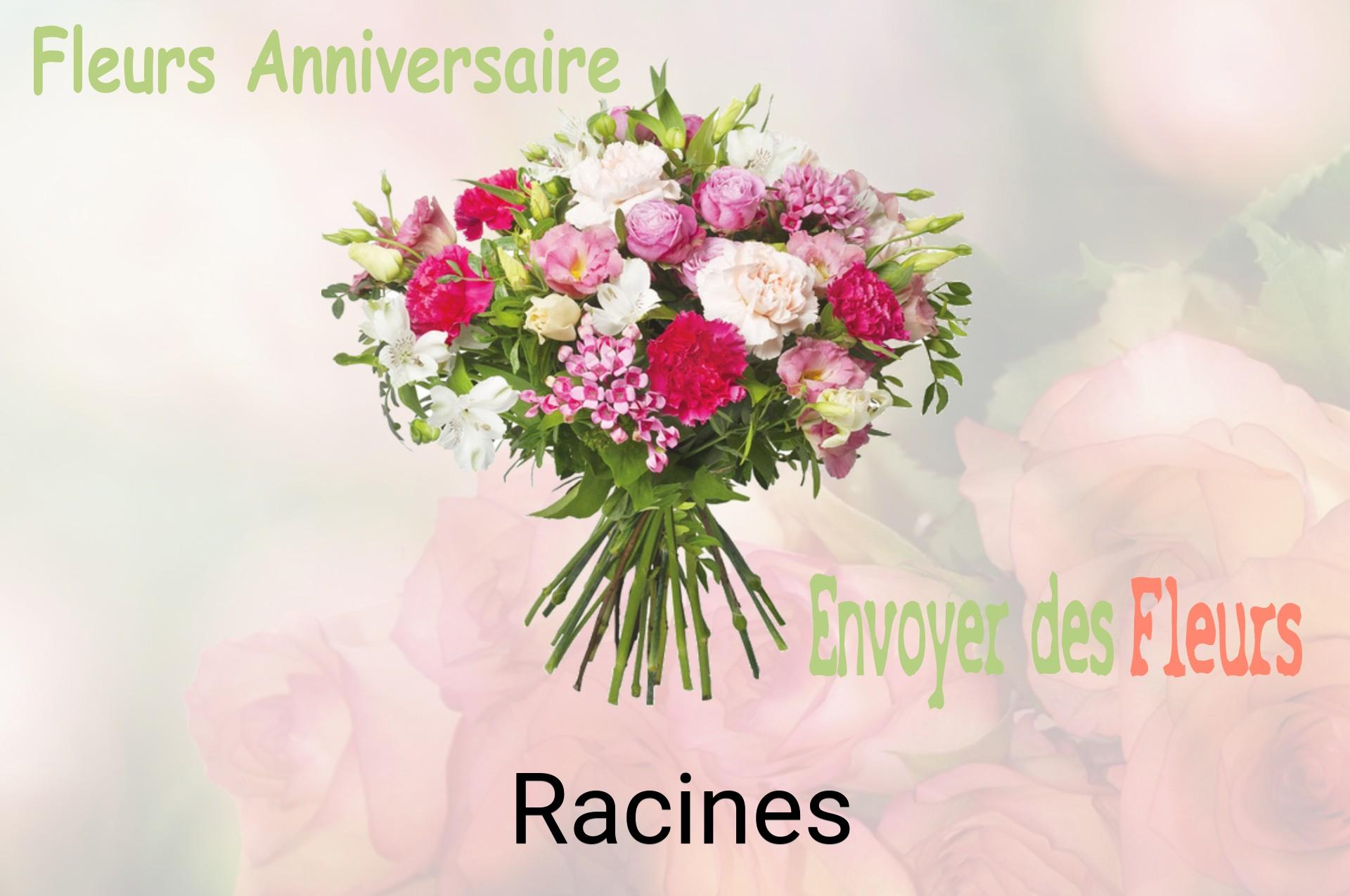 Bouquet de fleurs d’anniversaire livré à Racines