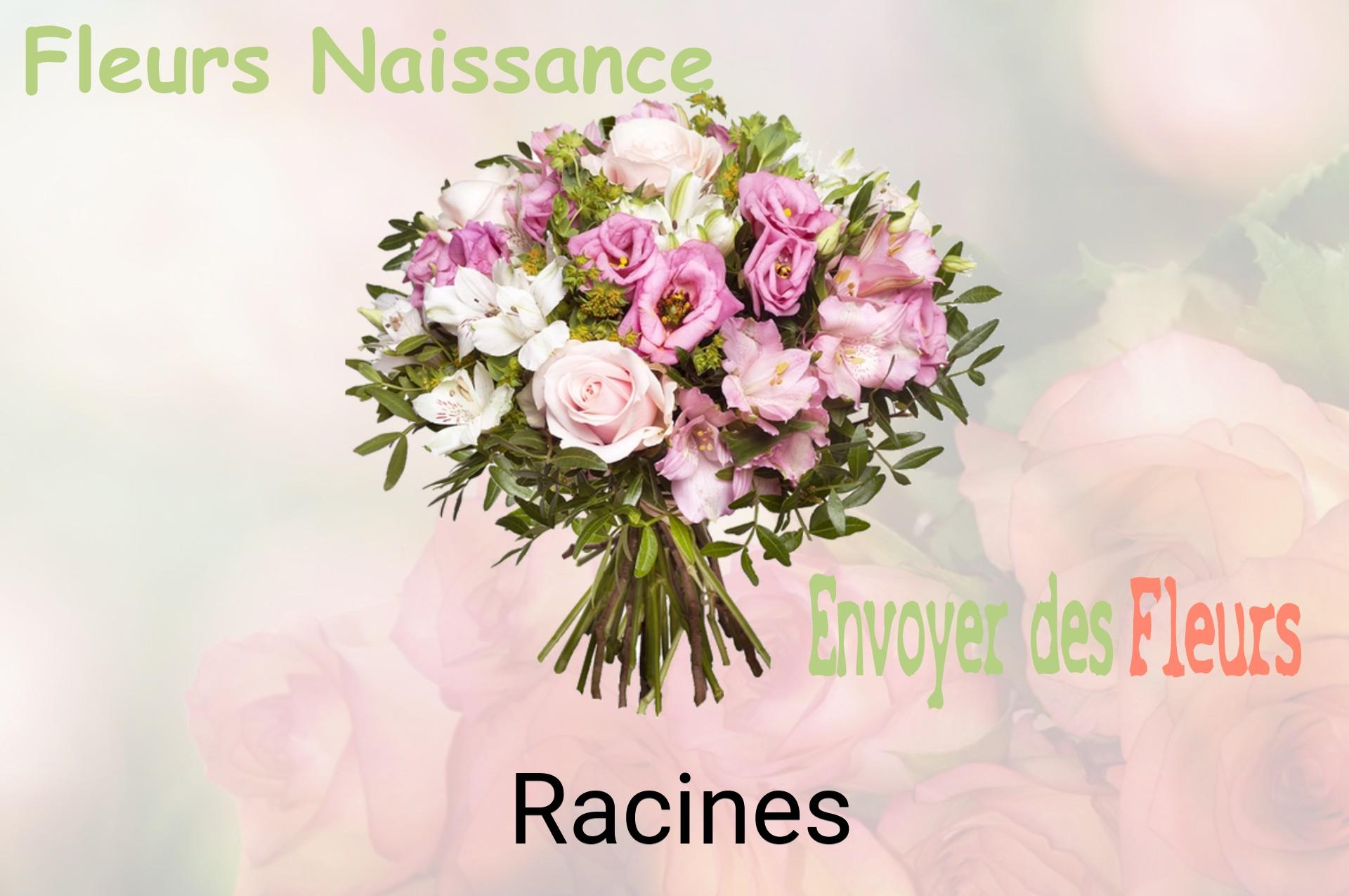 Bouquet de fleurs de naissance livré à Racines
